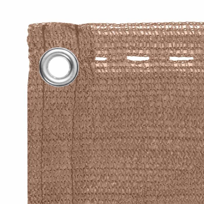 Οθόνη Μπαλκονιού Taupe 120 x 700 cm HDPE και Αλουμίνιο - Image 2