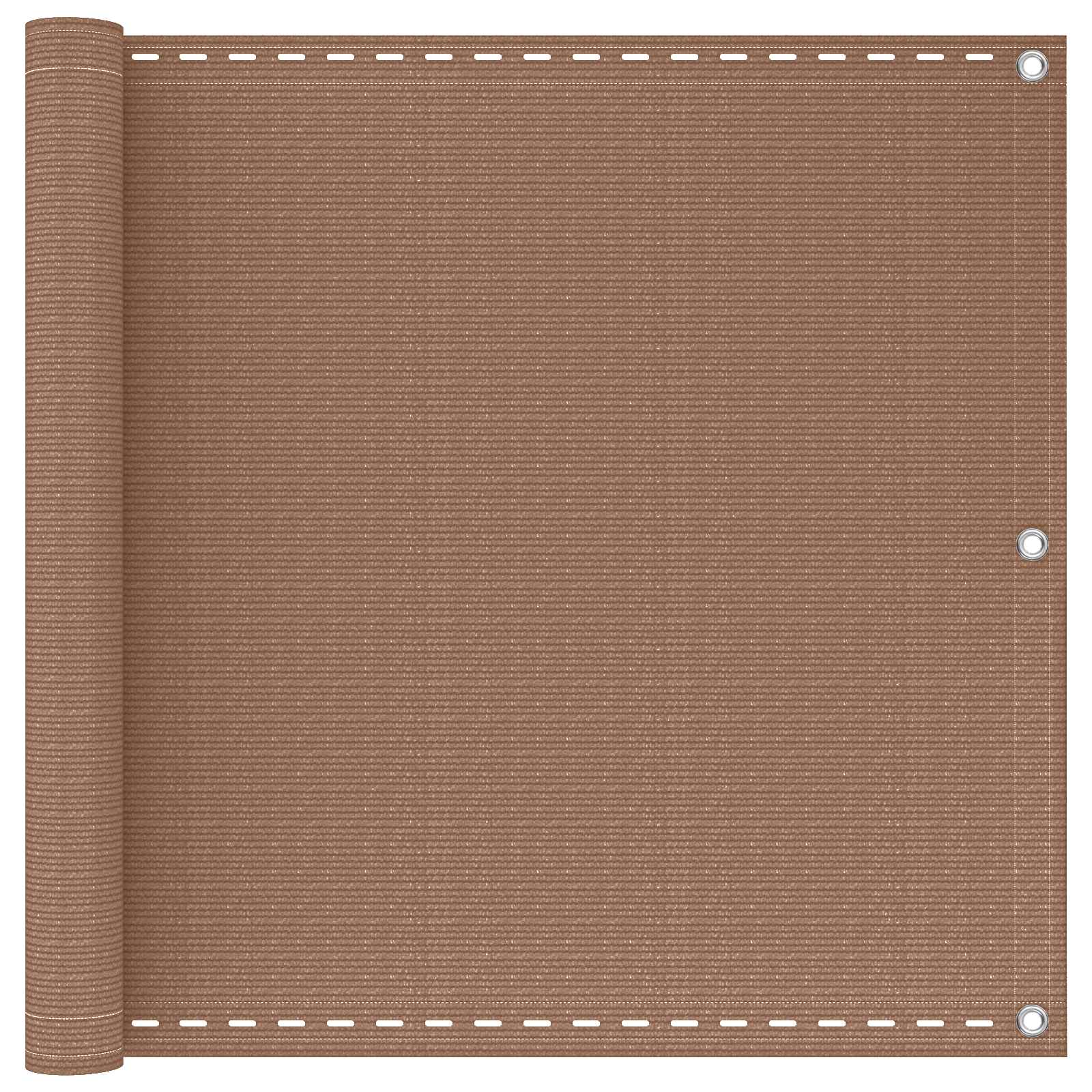 vidaXL Οθόνη Μπαλκονιού Taupe 120 x 700 cm HDPE και Αλουμίνιο vidaXL Οθόνη Μπαλκονιού Taupe 120 x 700 cm HDPE και Αλουμίνιο