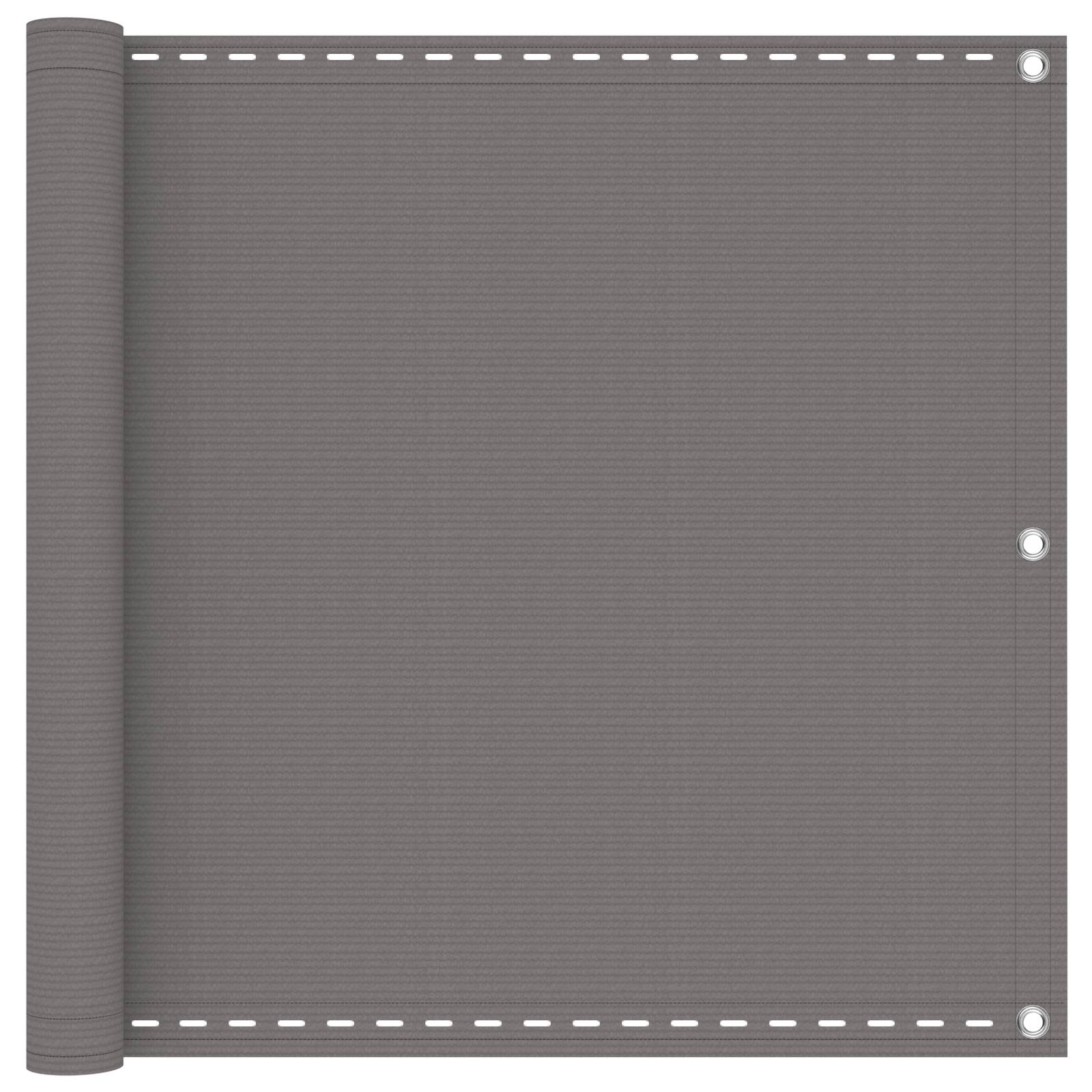 vidaXL Οθόνη Μπαλκονιού Ανοιχτό γκρι 90 x 1200 εκ HDPE και Αλουμίνιο vidaXL Οθόνη Μπαλκονιού Ανοιχτό γκρι 90 x 1200 εκ HDPE και Αλουμίνιο