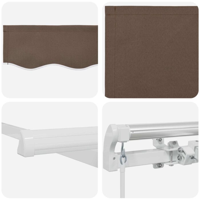 Σκηνίτσα Αναδιπλούμενη Taupe 3,5 x 2 m ύφασμα - Image 3