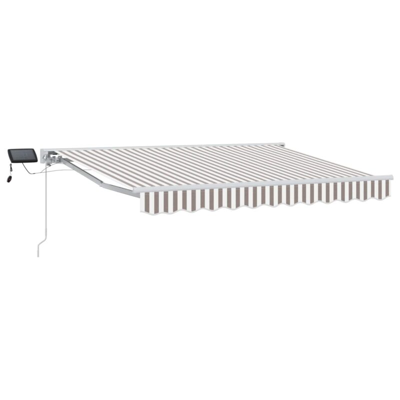 vidaXL Χειροκίνητο πλαίσιο τέντας με LED 3 x 2