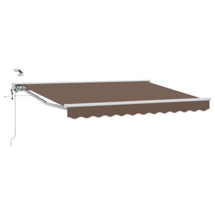 vidaXL Ηλεκτρικό Αναδιπλούμενο Σκίαστρο Taupe 4
