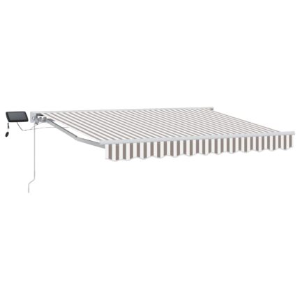 vidaXL Χειροκίνητο πλαίσιο τέντας με LED 4