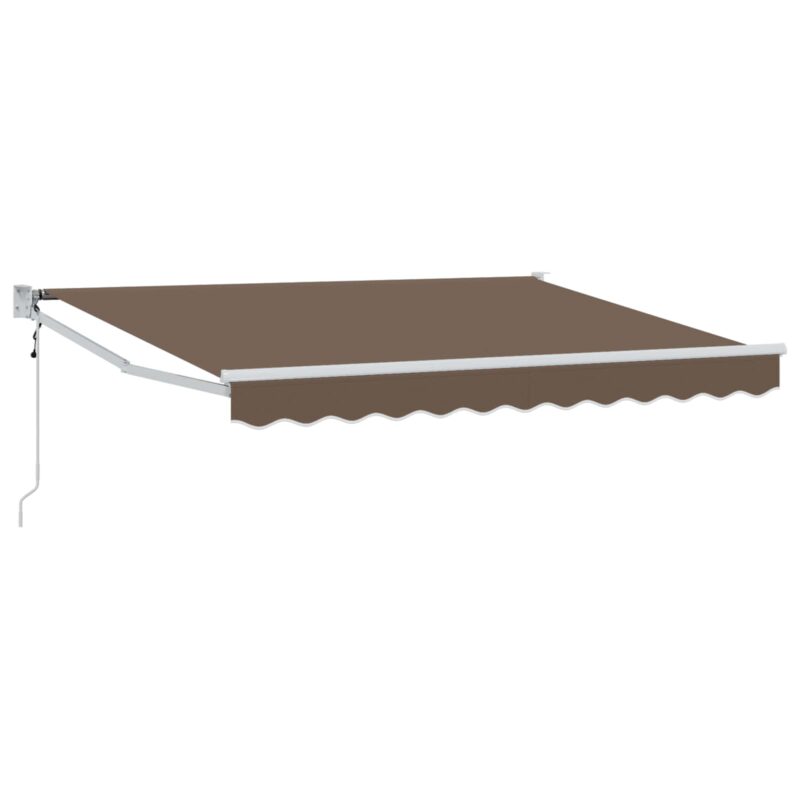 vidaXL Ηλεκτρικό Αναδιπλούμενο Σκίαστρο Taupe 5 x 3 m