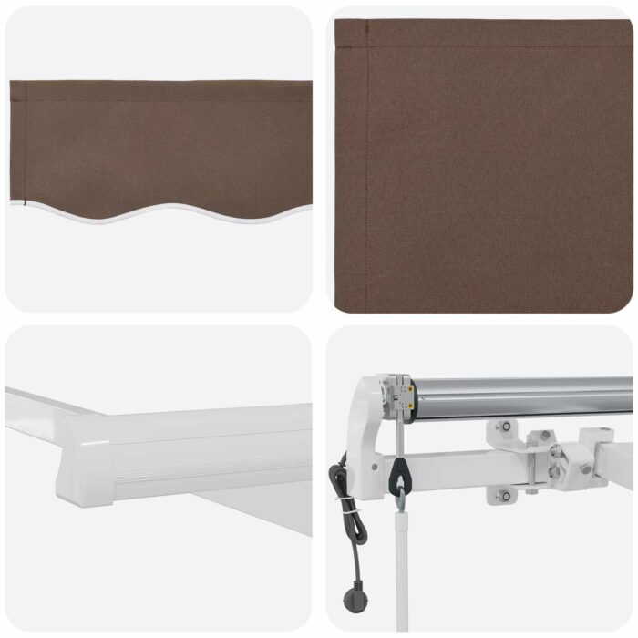 Αναδιπλούμενη τέντα Taupe 600 x 350 εκ - Image 3