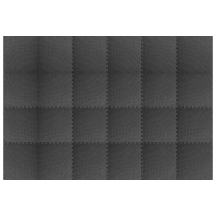 Χαλάκι για Πισίνα 24 pcs Μαύρο 8,64 τ.μ. Φελιζόλ EVA - Image 3