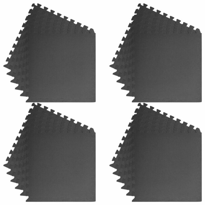 Χαλάκι για Πισίνα 24 pcs Μαύρο 8,64 τ.μ. Φελιζόλ EVA - Image 5