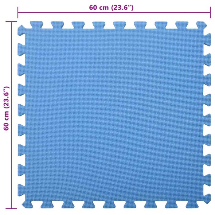 Χαλάκι για Πισίνα 24 pcs Μπλε 8,64 τ.μ. Φελιζόλ EVA - Image 6