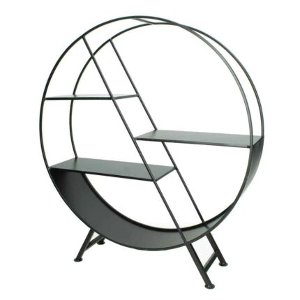 Supergreens Ραφιέρα Μεταλλική Μαύρη 50x13x56 εκ.