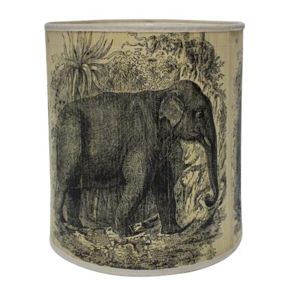 Supergreens Φωτιστικό Επιτραπέζιο Bamboo "Travelling Elephant" Εκρου 35x35x40