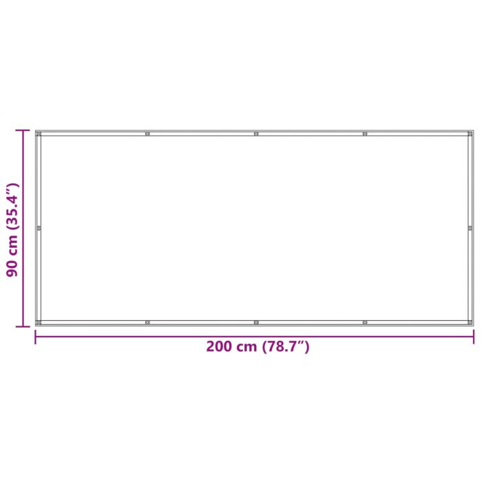 Οθόνη Μπαλκονιού 90 x 200 cm - Image 7