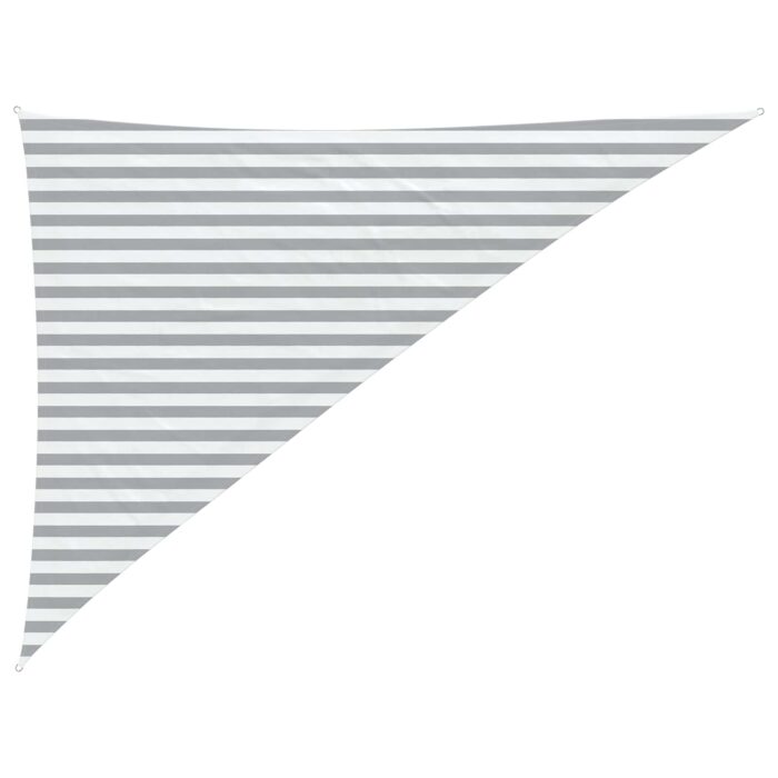Πανί σκιάς Ανοιχτό Γκρι και Λευκό 3 x 4 x 5 m - Image 2