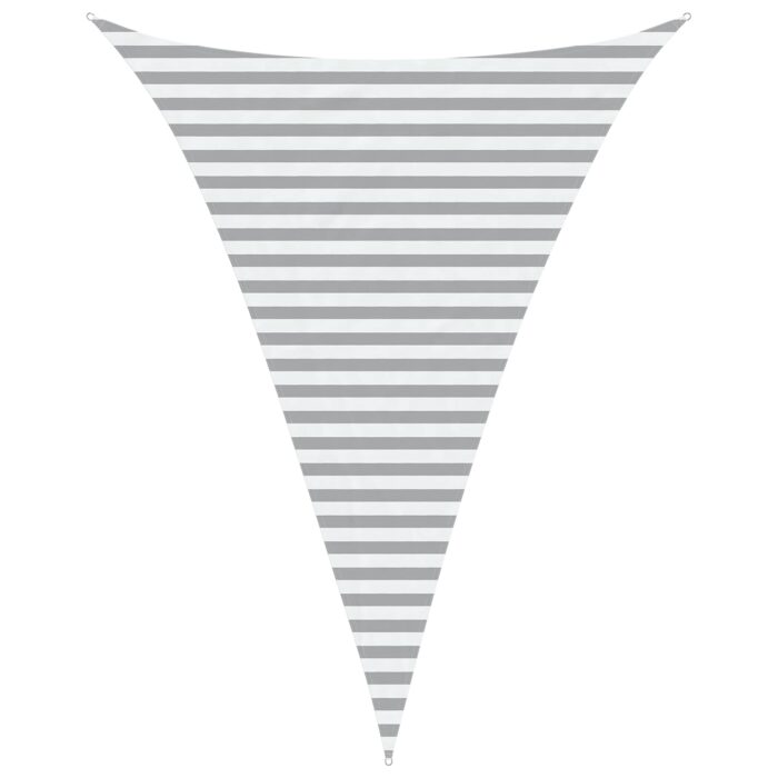 Πανί σκιάς Ανοιχτό Γκρι και Λευκό 3 x 4 x 4 m - Image 2