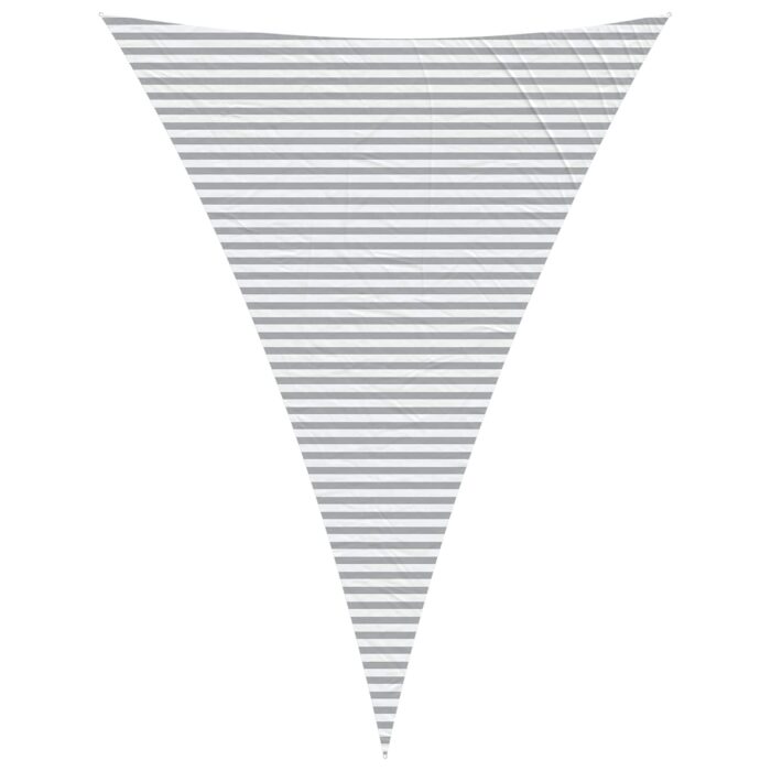 Πανί σκιάς Ανοιχτό Γκρι και Λευκό 5 x 7 x 7 m - Image 2