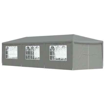vidaXL Σκηνή Πάρτυ 900 x 300 x 255 εκ Ανοιχτό γκρι