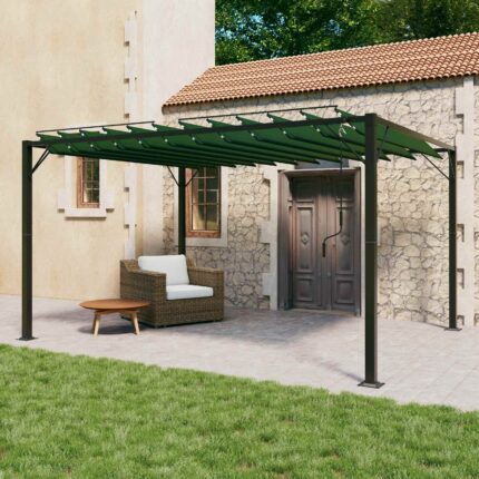 vidaXL Γκαζebo με λουόμενη στέγη 3 x 4 x 2