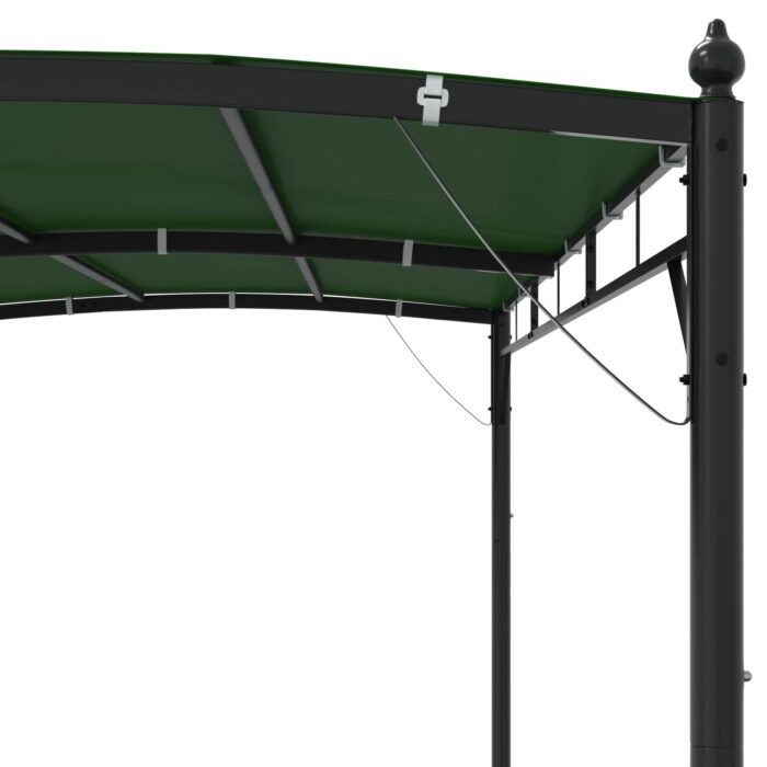Κιόσκι 3 x 3 x 2,55 m Πράσινο Ύφασμα και αλουμίνιο 180 gsm - Image 5