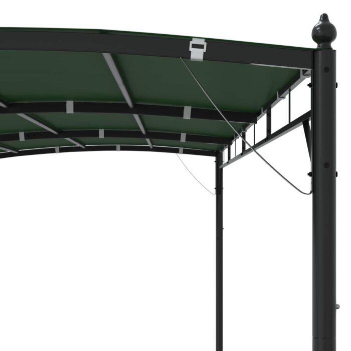 Κιόσκι 4 x 3 x 2,55 m Πράσινο Ύφασμα και αλουμίνιο 180 gsm - Image 5