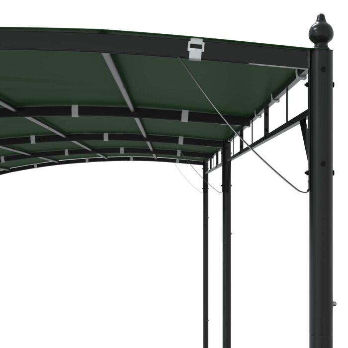 Κιόσκι 6 x 3 x 2,55 m Πράσινο Ύφασμα και αλουμίνιο 180 gsm - Image 5