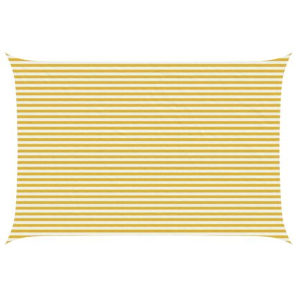vidaXL Ικανότητα Σκίασης Κίτρινο και Λευκό 4 x 5 m HDPE