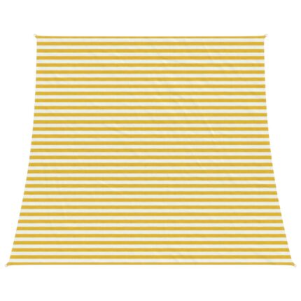 vidaXL Ικανότητα Σκίασης Κίτρινο και Λευκό 4 / 5 x 4 m HDPE