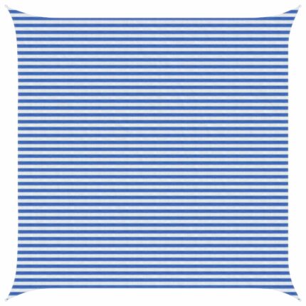 vidaXL Ικανότητα Σκίασης Μπλε και άσπρο 5 x 5 m HDPE