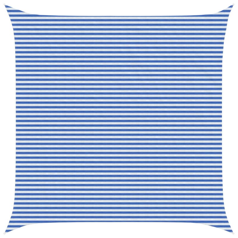 vidaXL Ικανότητα Σκίασης Μπλε και άσπρο 6 x 6 m HDPE