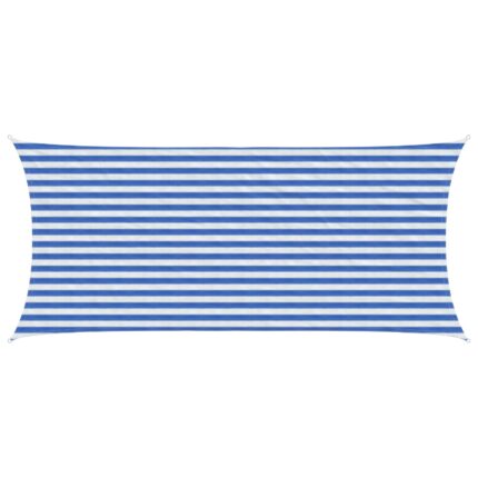 vidaXL Ικανότητα Σκίασης Μπλε και άσπρο 2 x 4 m HDPE
