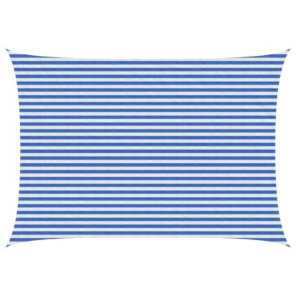 vidaXL Ικανότητα Σκίασης Μπλε και άσπρο 3 x 6 m HDPE